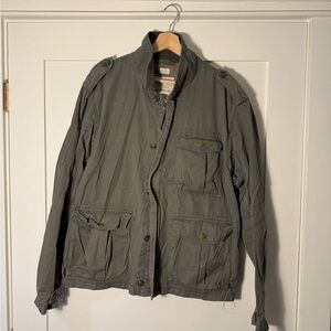J. Crew Olive Gray Military Field Jacket